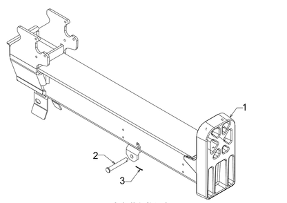 Beam Diagram and Parts List for LS25 (24BF552B756)(2017) Cub Cadet Log Splitter